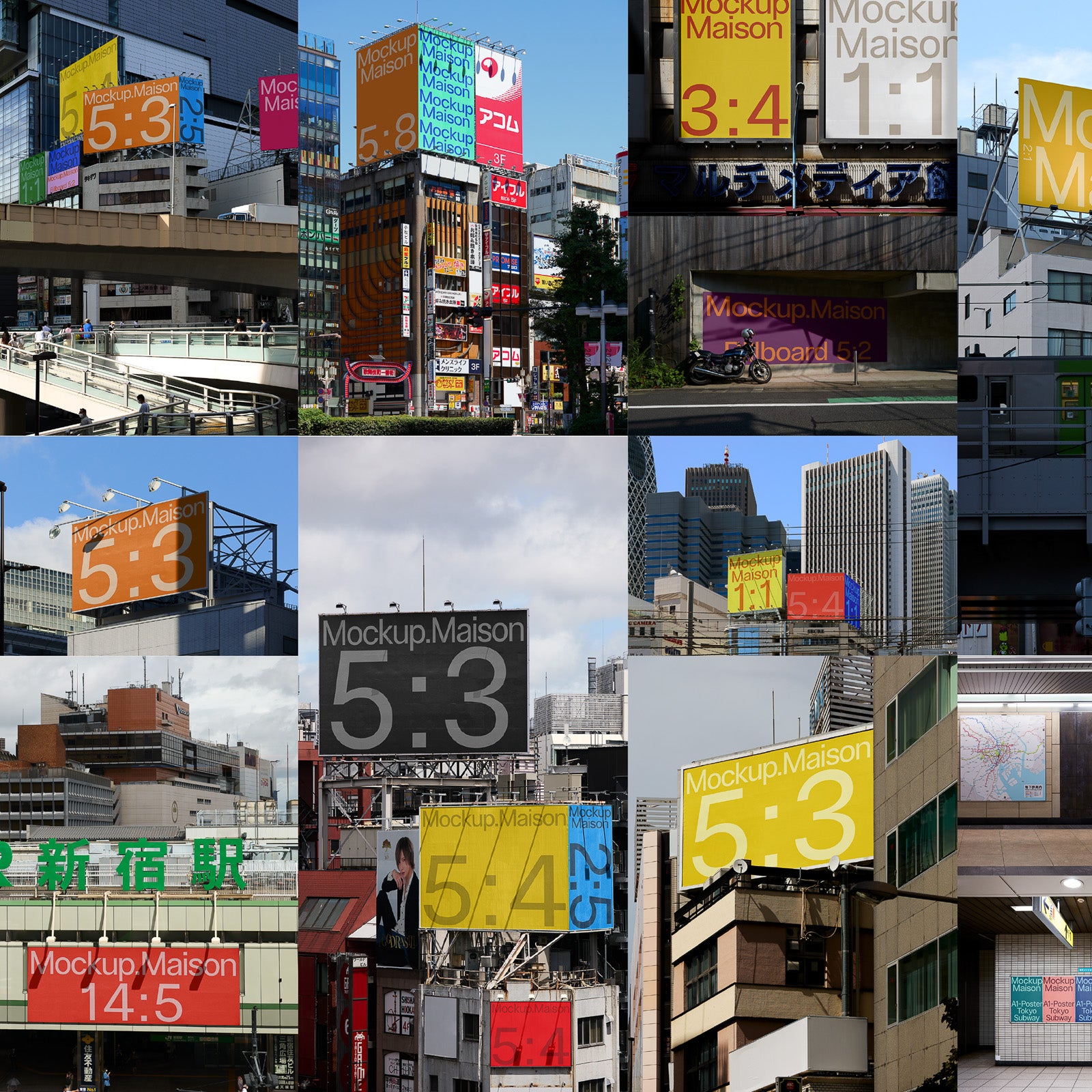 Tokyo Collection – 18 Mockups