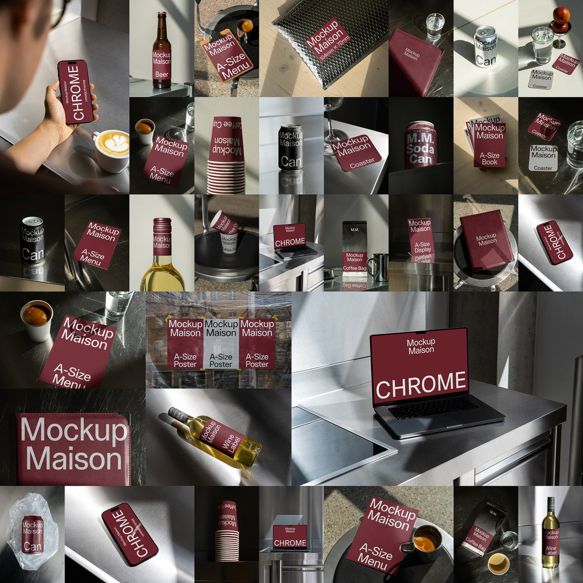 Chrome Collection – 35 Mockups