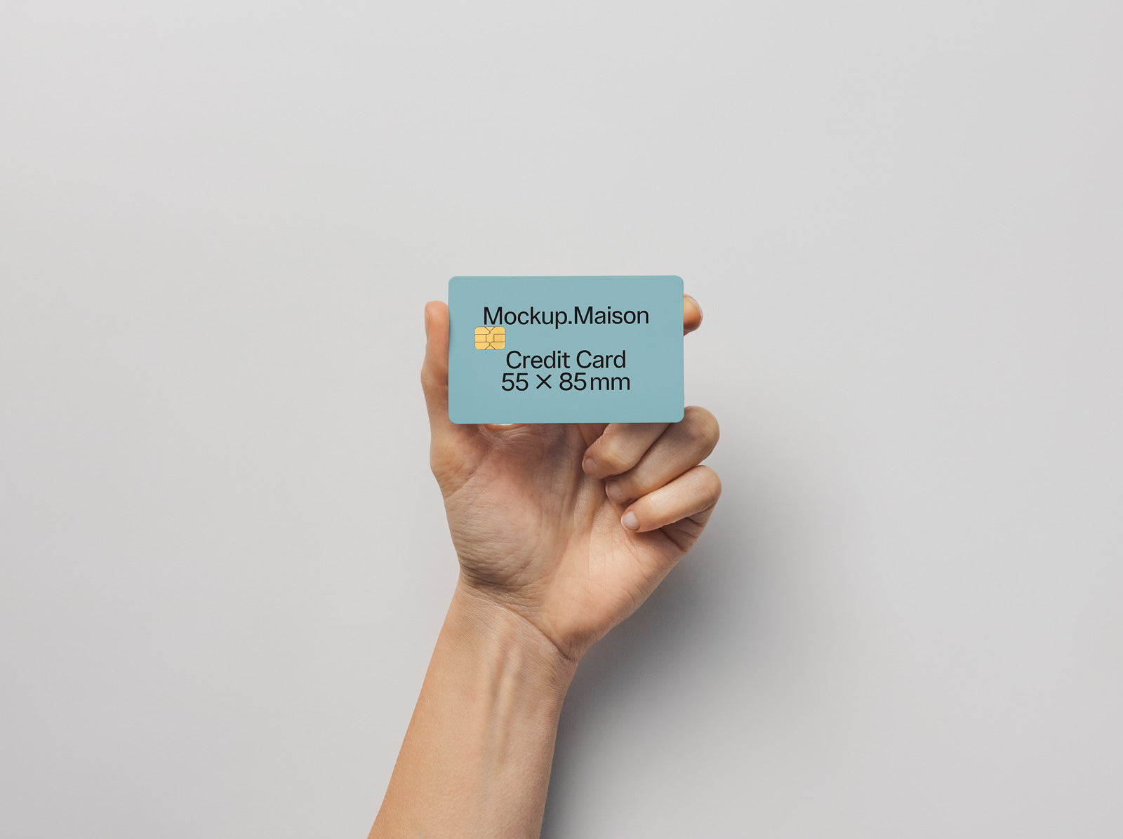 Credit Card Mockup CC-HND-02 – Layered PSD – Mockup.Maison