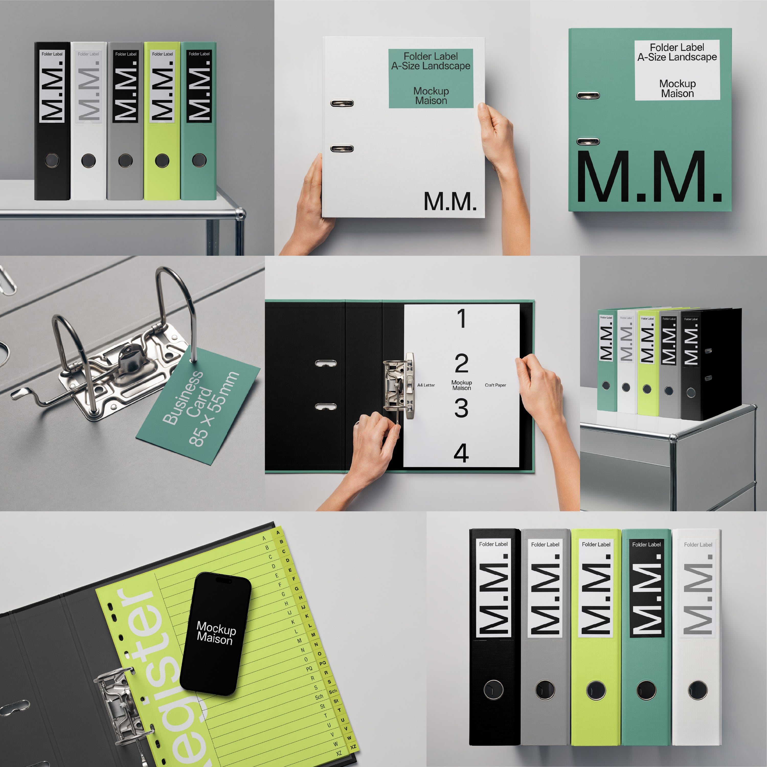Office Folders Collection – 8 Mockups