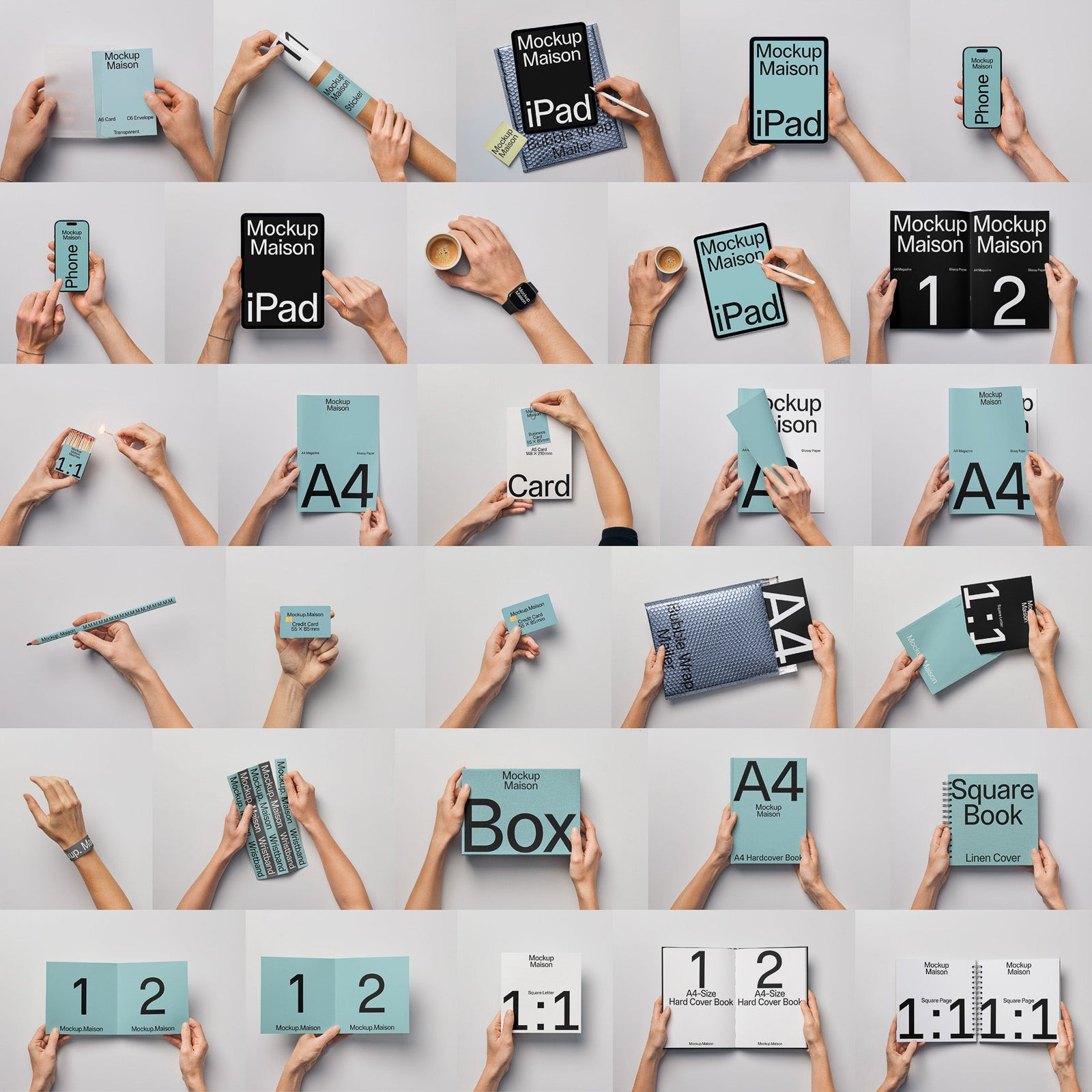 Hands Down Collection – 30 Mockups