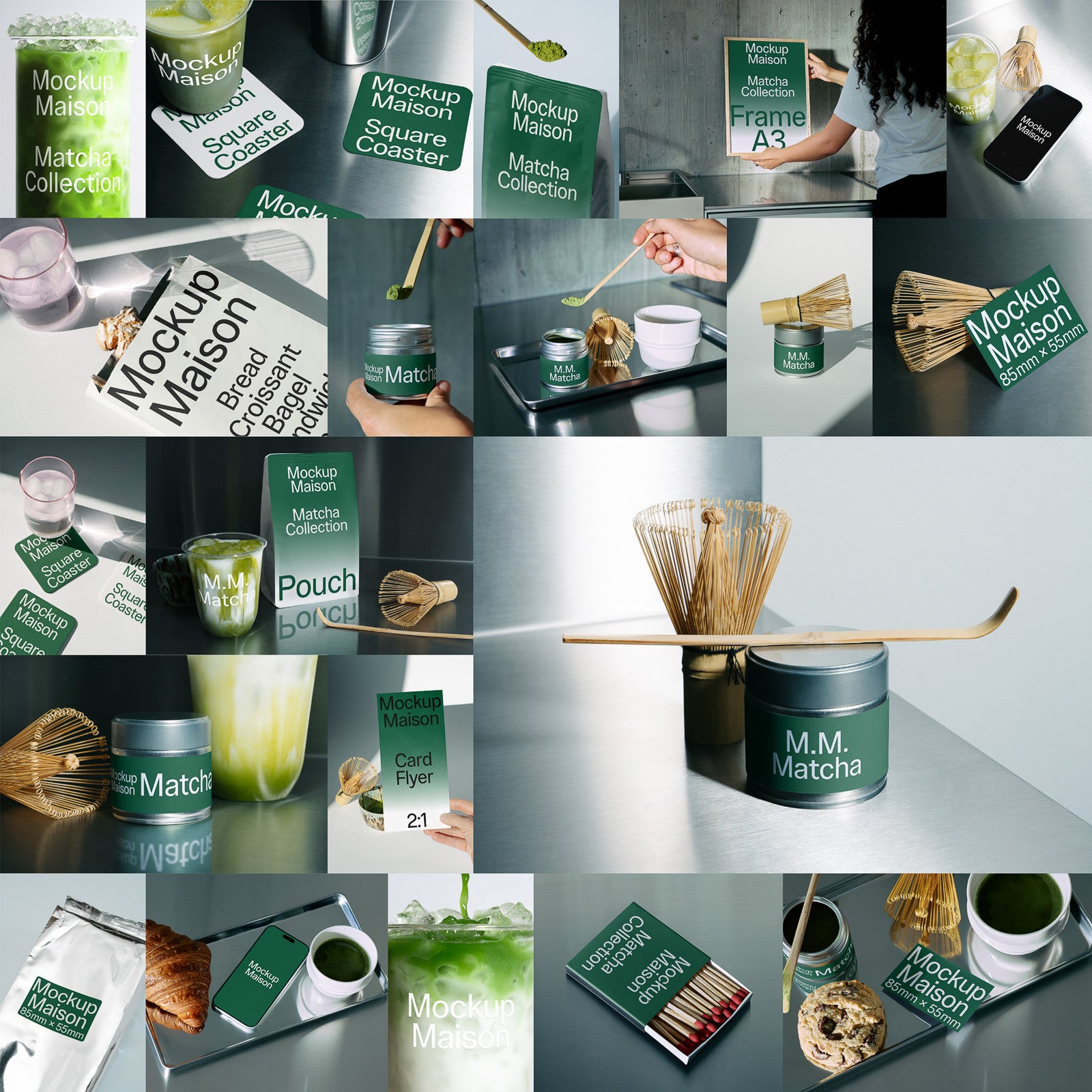 Matcha Collection – 20 Mockups and 20 Stock Images