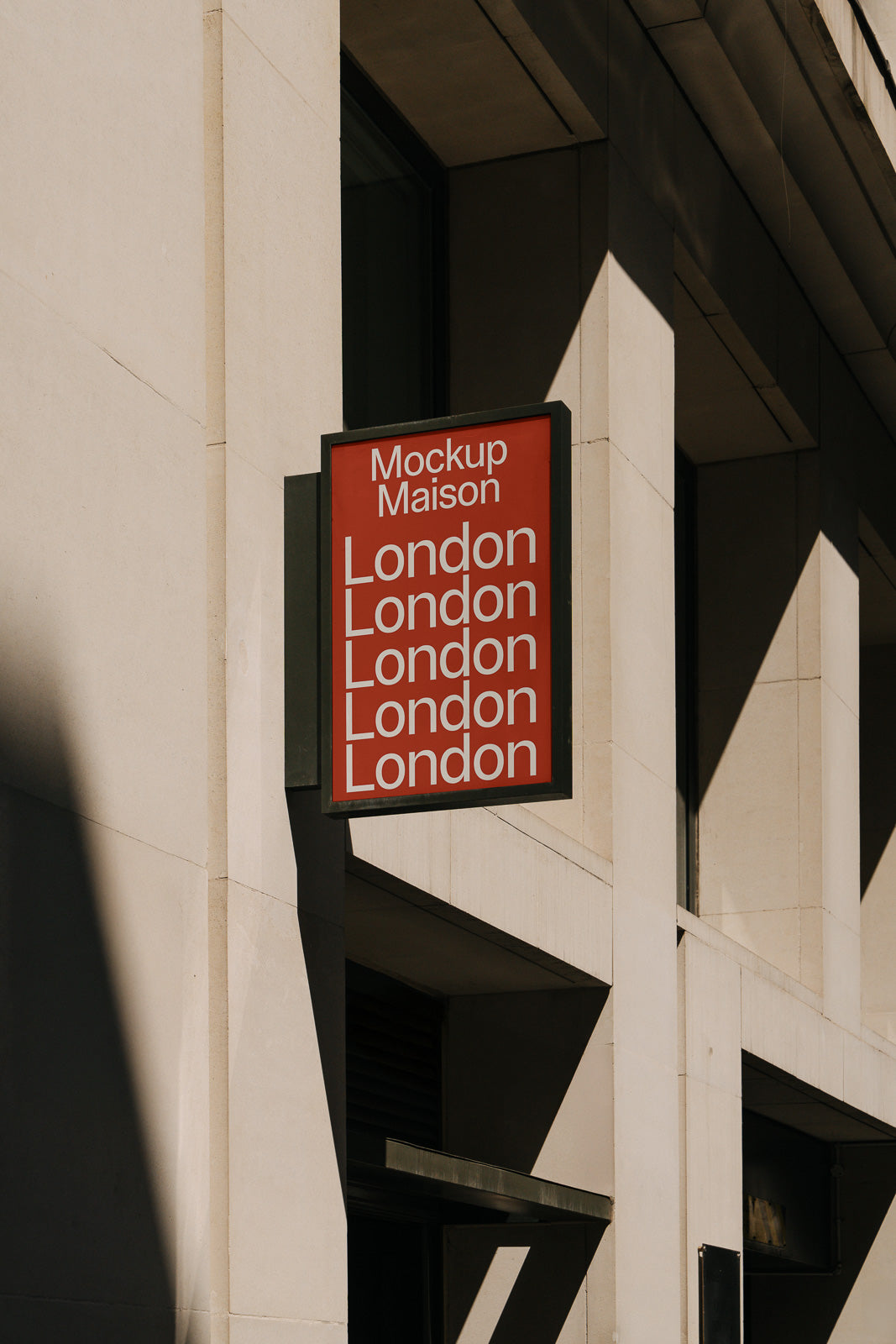 Ldn Sign Sign Mockup SG-LDN2-02 – Layered PSD – Mockup.Maison