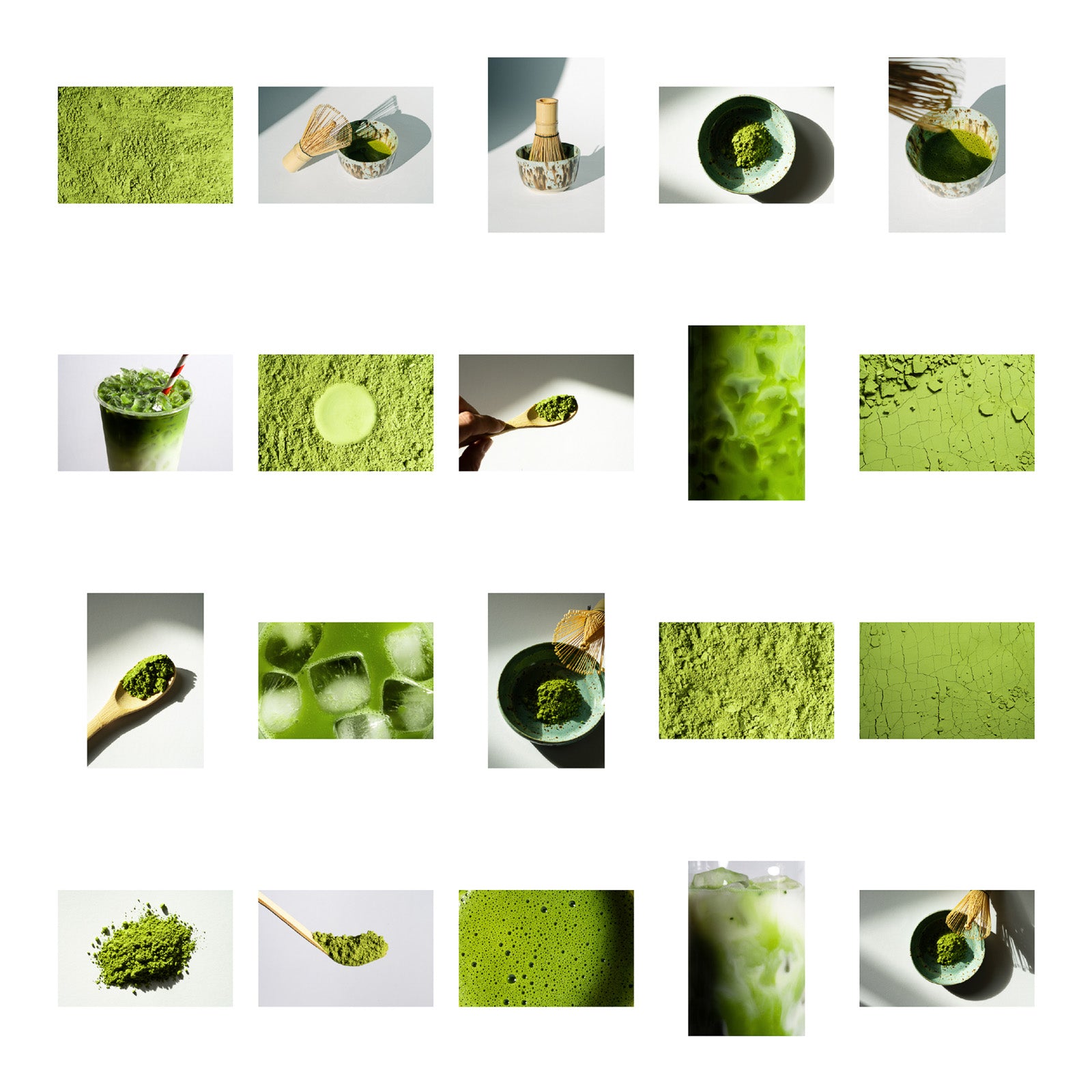 Overview Matcha Stock Image Collection