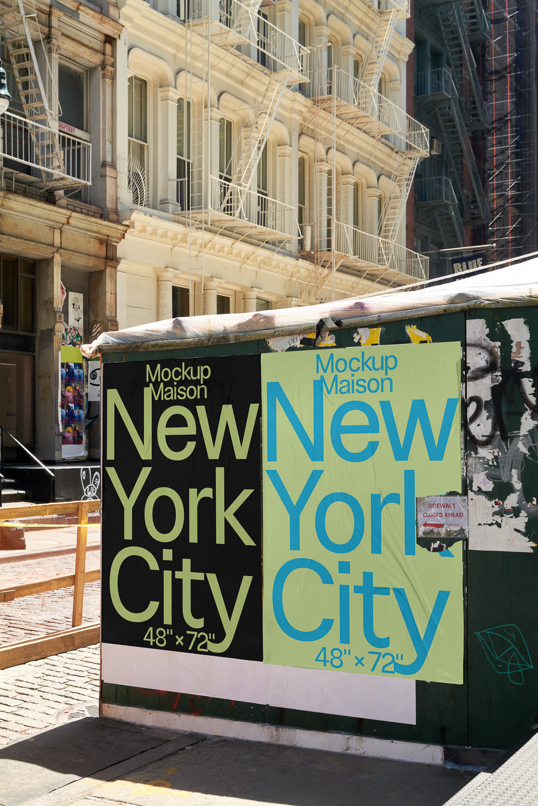 Urban Poster Mockup UP-NYC2-08 – Layered PSD – Mockup.Maison