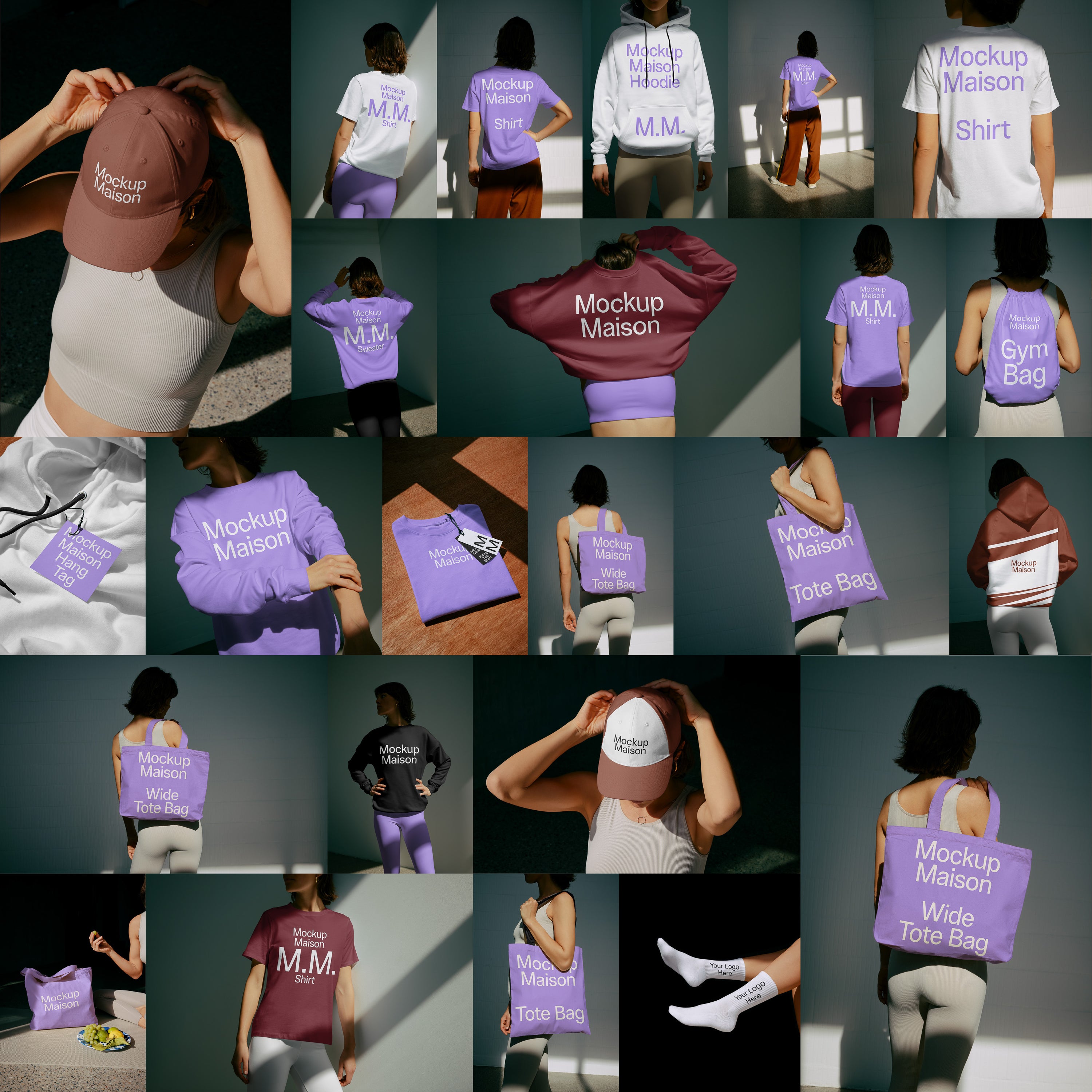 Yoga Apparel Collection – 24 Mockups